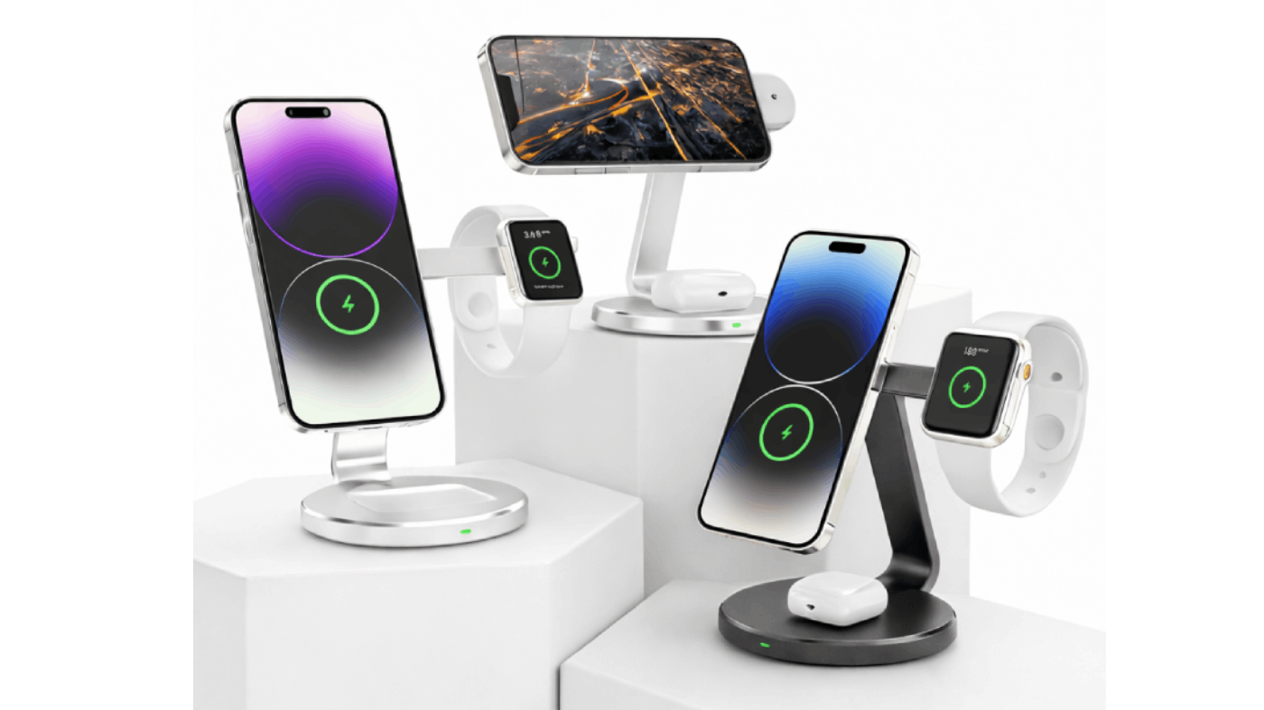 Estacion de carga Inalambrica 3 en 1 Stand up