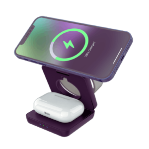 Estacion de carga Inalambrica MINI 3 en 1 Plegable