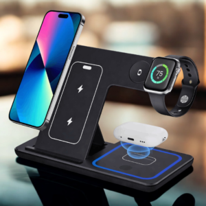 Estacion de carga Inalambrica 3 en 1 plegable
